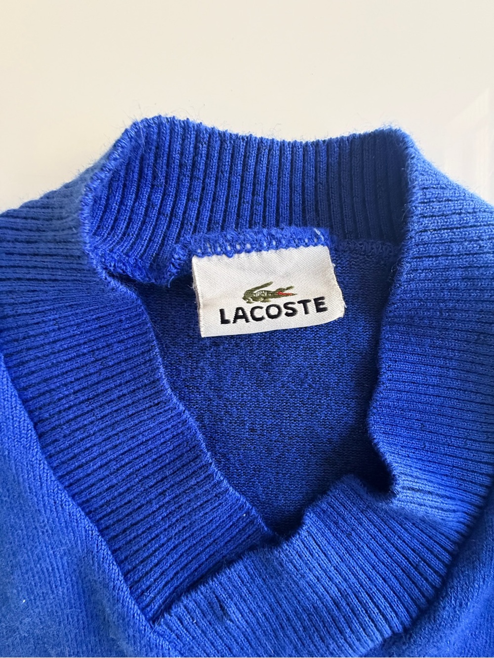 Lacoste Men's Bright Blue Crewneck Sweater